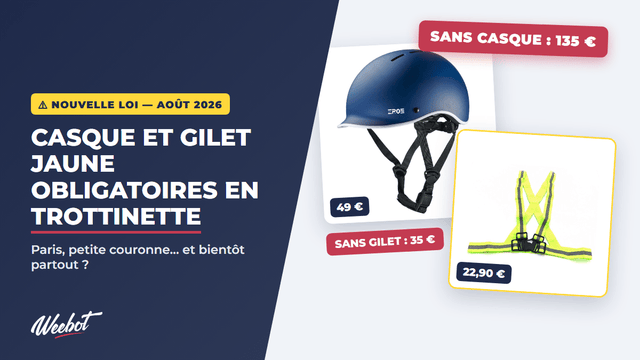 Casque et gilet jaune obligatoires en trottinette électrique : ce qui change depuis le 7 août 2026