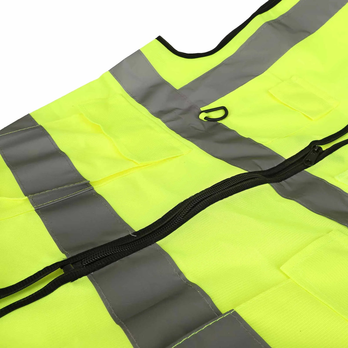 Gilet Réfléchissant de Sécurité Vert Fluo avec Poches, vue 4