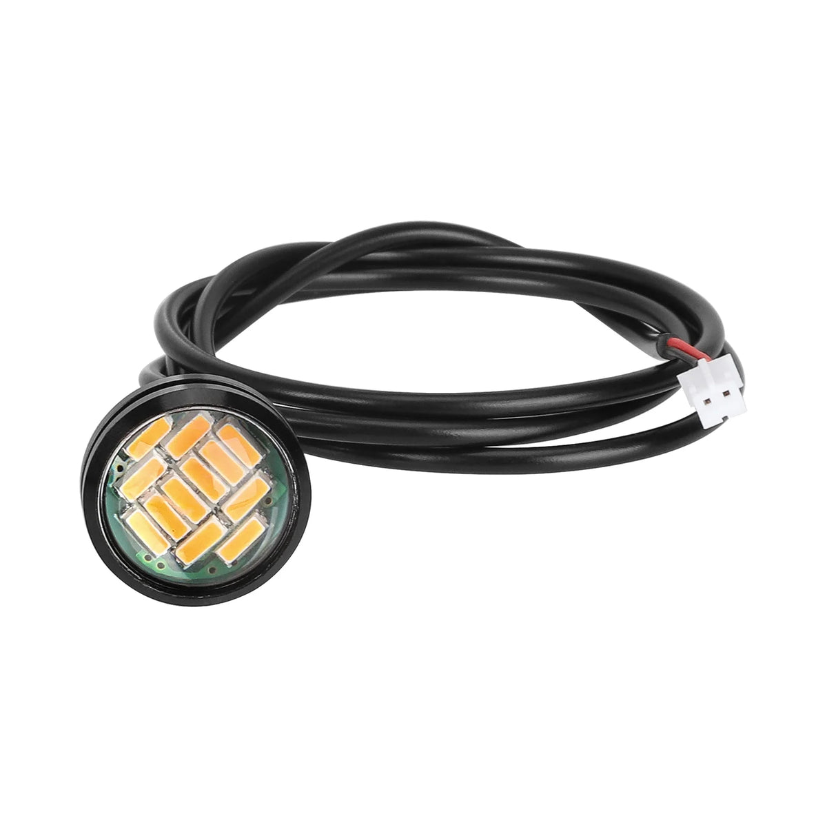 Feu LED rond avec câble de 650 mm et connecteur pour trottinette électrique