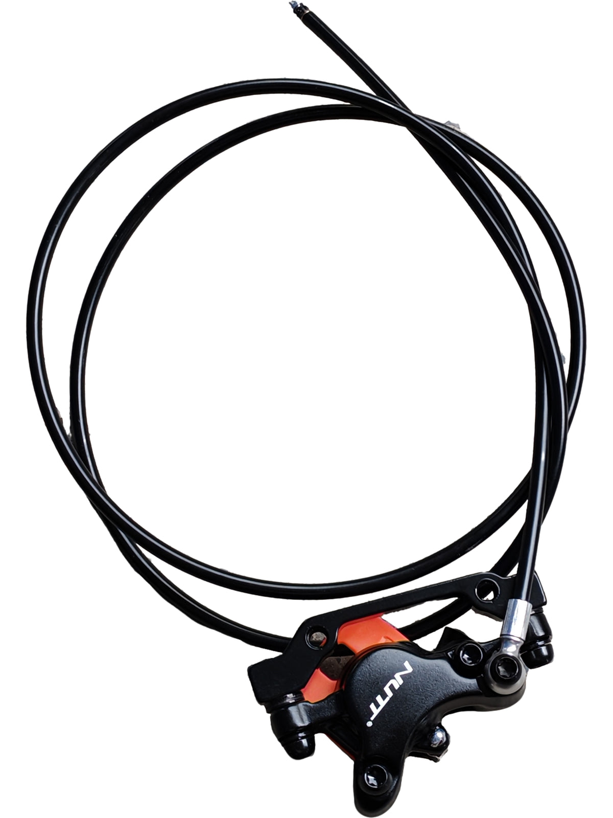 Étrier de frein hydraulique arrière noir NUTT avec sa durite pour trottinette électrique