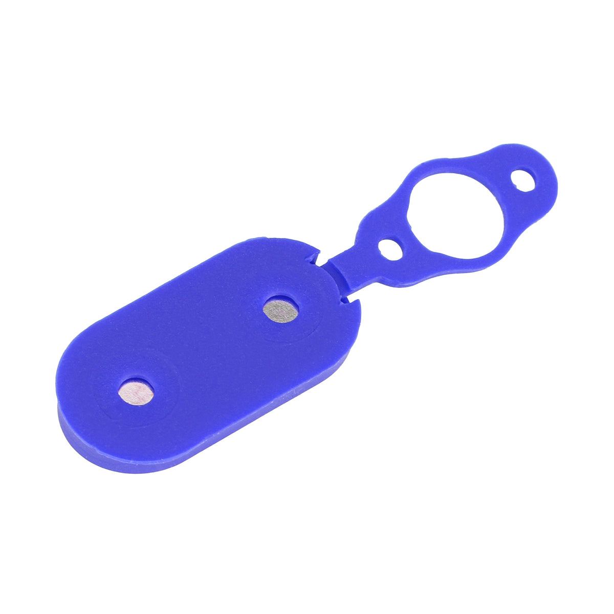 Cache en silicone bleu avec aimants pour port de charge de trottinette électrique