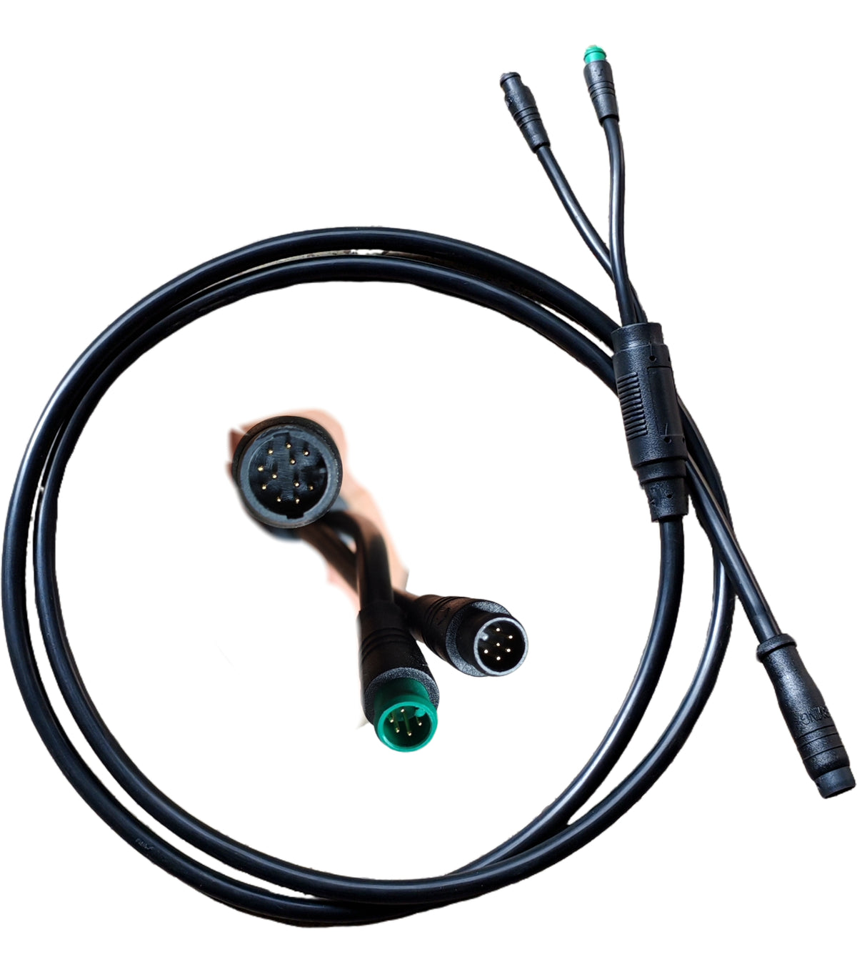 Câble d'afficheur EY1 noir avec connecteurs étanches pour trottinette électrique Dualtron Dolphin