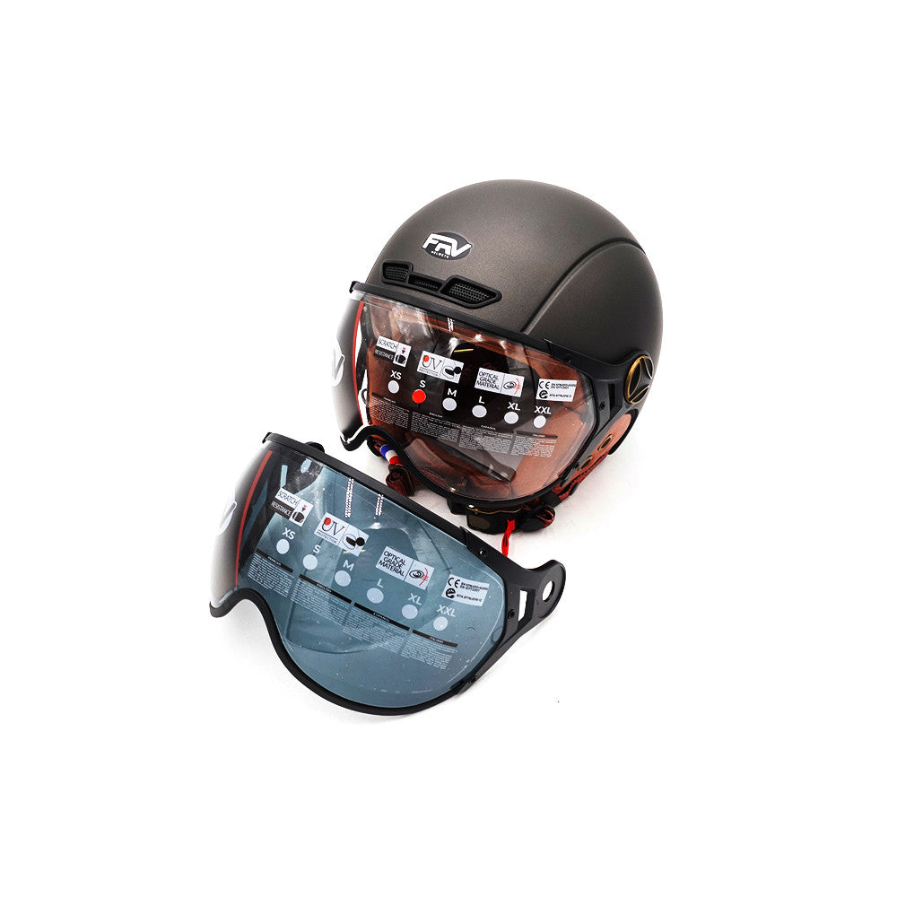 Casque Jet Gris Graphite Mat pour Trottinette Électrique