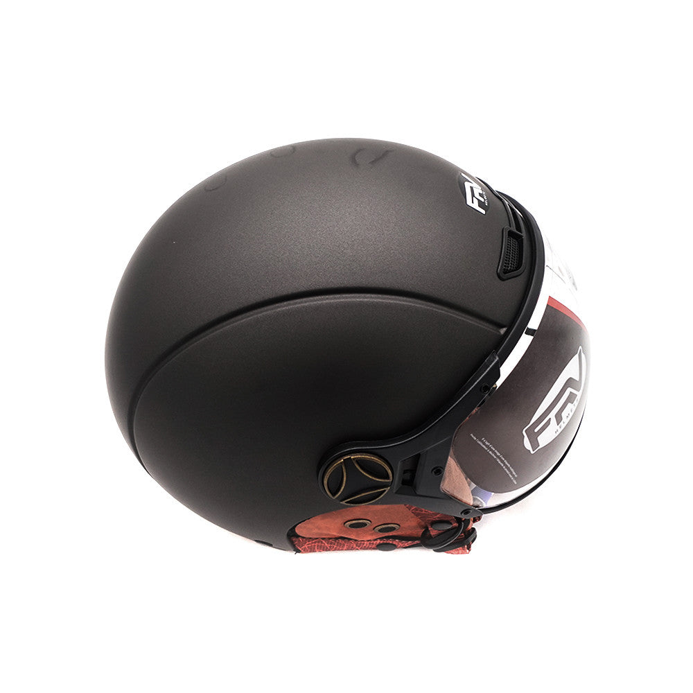Casque Jet Gris Graphite Mat pour Trottinette Électrique