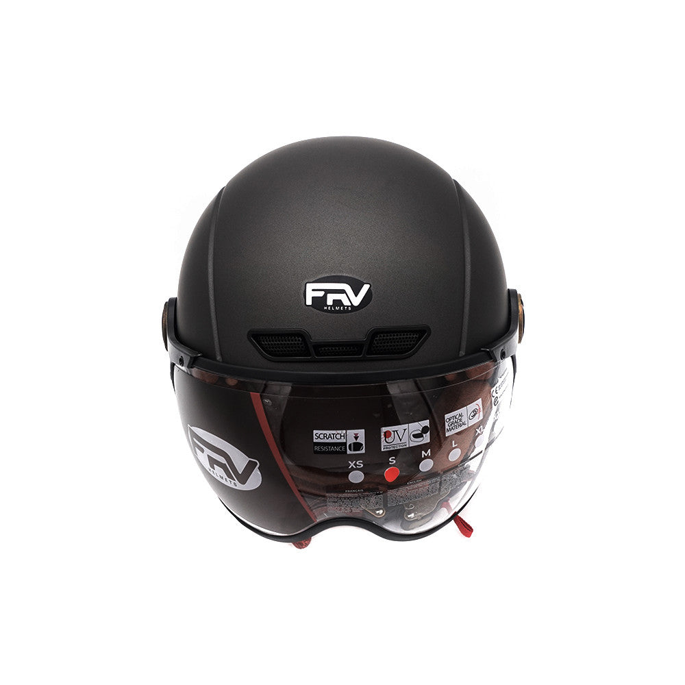 Casque Jet Gris Graphite Mat pour Trottinette Électrique