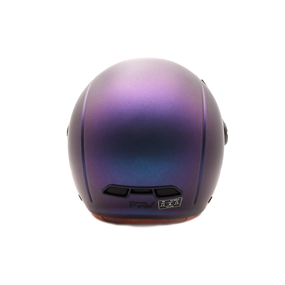 Casque Jet Bleu Mat Caméléon pour Trottinette Électrique