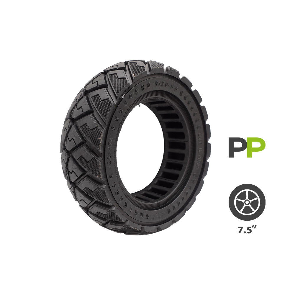 Pneu Plein 9x3.0-5.5 pour Trottinette Électrique