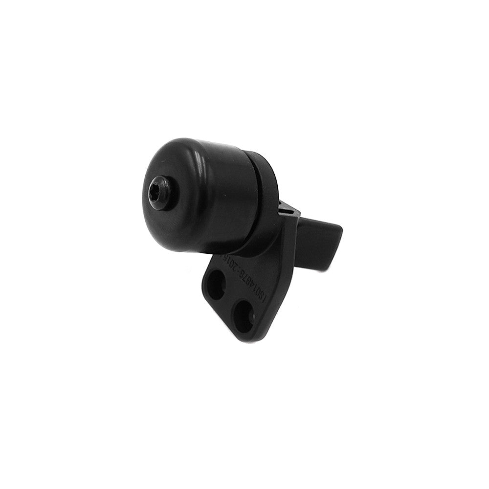 Sonnette noire pour trottinette électrique Segway-Ninebot ZT3 Pro vue de trois-quarts sur fond blanc