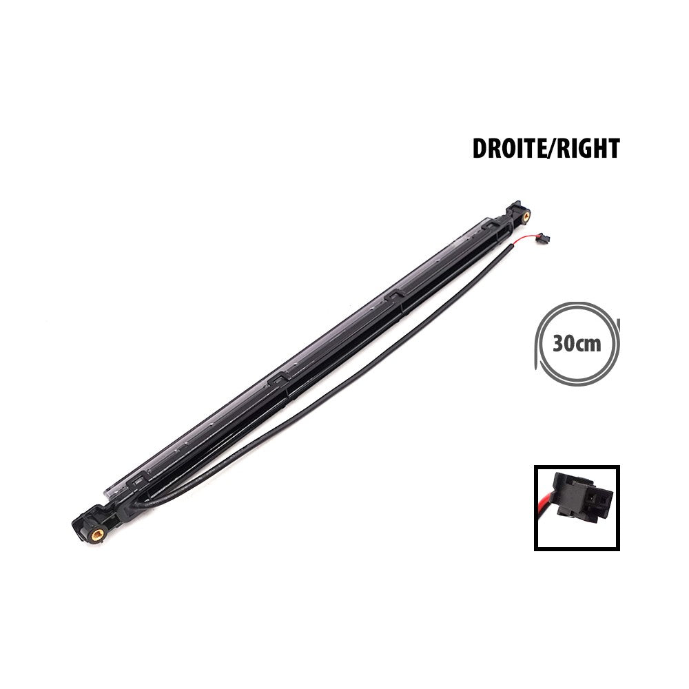 Barre LED droite noire avec son câble de connexion pour trottinette électrique Xiaomi 5 Max