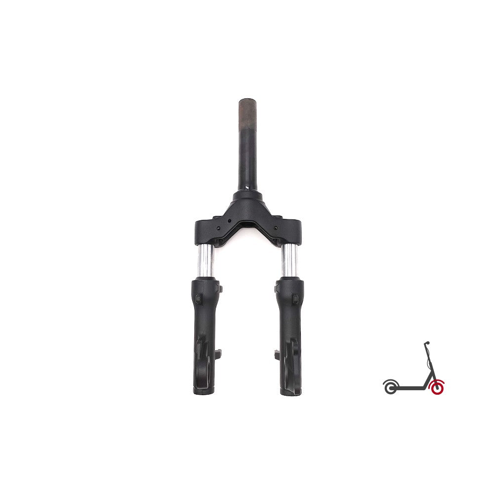 Fourche avant noire suspendue pour trottinette électrique vue de face