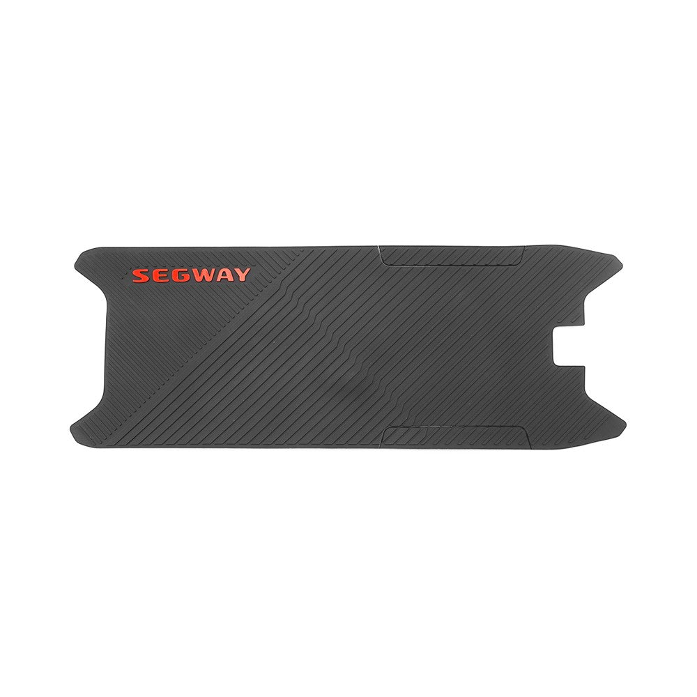 Grip de deck en silicone noir avec inscription Segway rouge vu de dessus