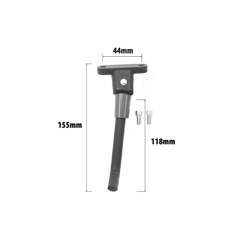 Béquille noire pour trottinette électrique Xiaomi 4 Lite avec ses deux vis de fixation