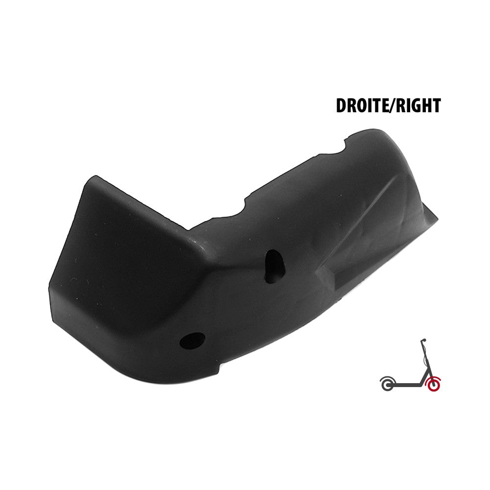 Angle avant droit en plastique noir pour trottinette électrique