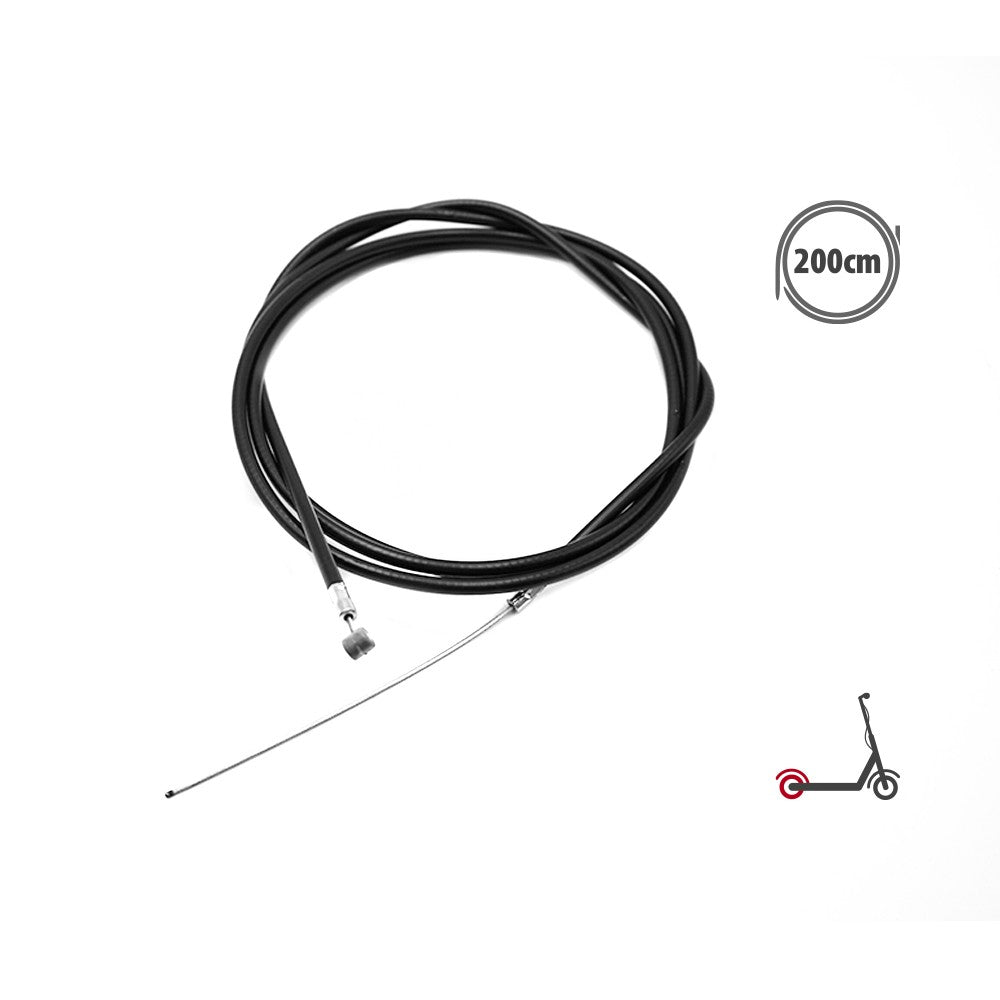 Câble et gaine de frein arrière noir de 200 cm pour trottinette électrique