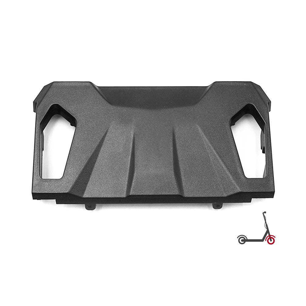 Cache avant noir en plastique pour trottinette électrique vu de face
