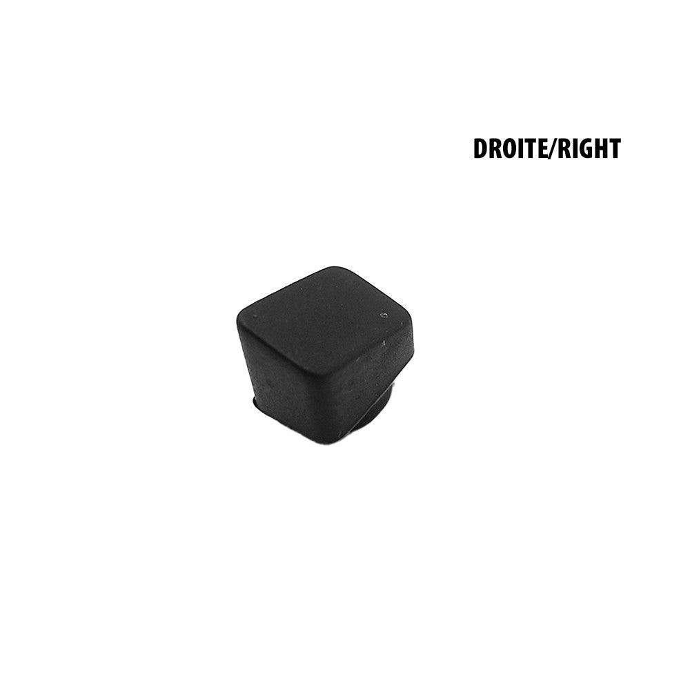 Bouchon en silicone noir de fourche droit pour trottinette électrique