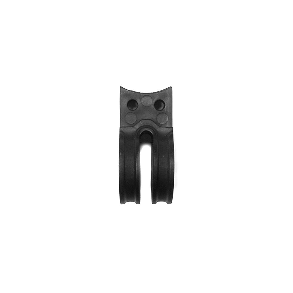 Support en plastique noir pour gâchette d'accélérateur EY4 sur fond blanc