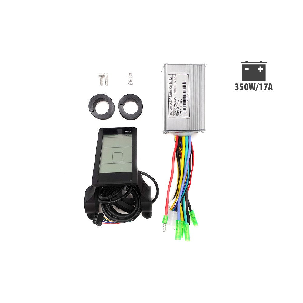 Pack comprenant un afficheur LCD S830, un contrôleur 350W 17A et des accessoires de fixation