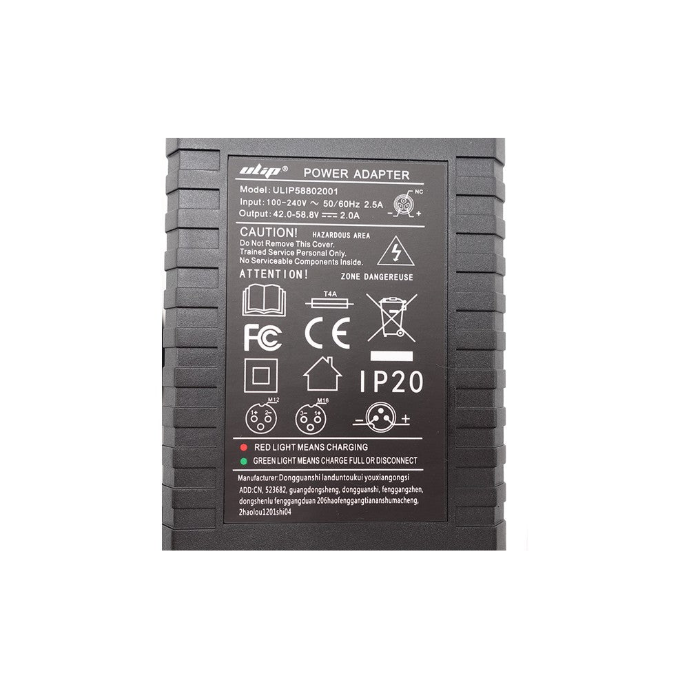 Chargeur 42V - 58,8V 2A pour Trottinette Électrique