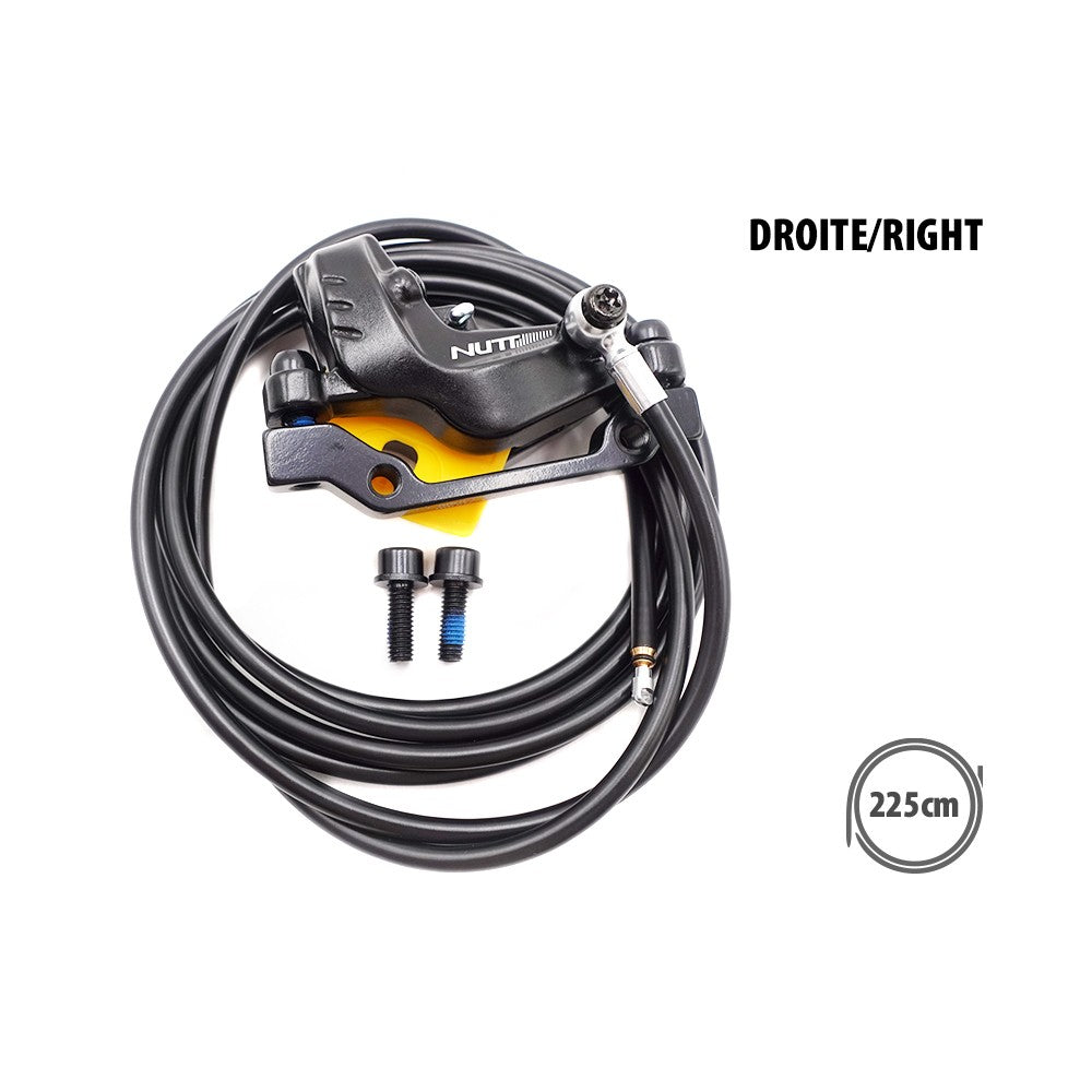 Kit Freins Hydrauliques NUTT 4 Pistons Connecteur Étanche (1x AR Droite + 1x AV Droite) pour Trottinette Électrique