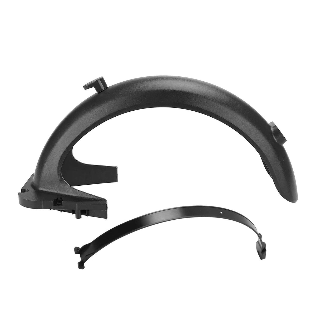 Garde-boue arrière noir en plastique pour trottinette électrique avec son renfort