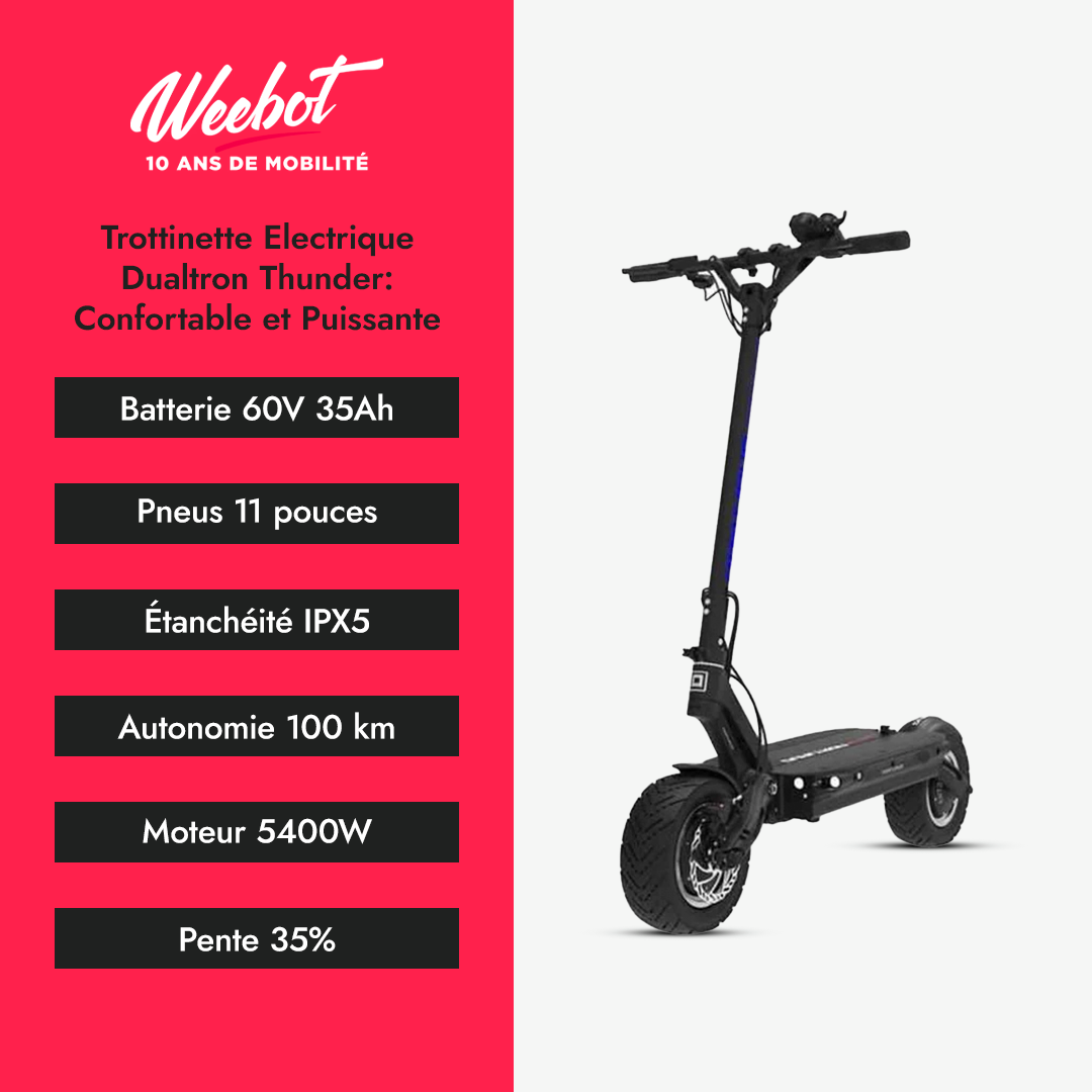 Dualtron Thunder Electric Scooter: Comfortable and Powerful