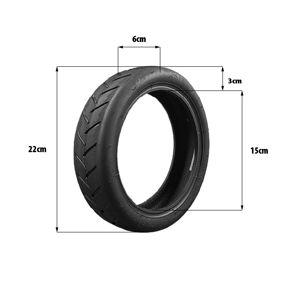 Pneu 8,5x2-6,1 Tubeless Route Renforcé pour Trottinette Électrique