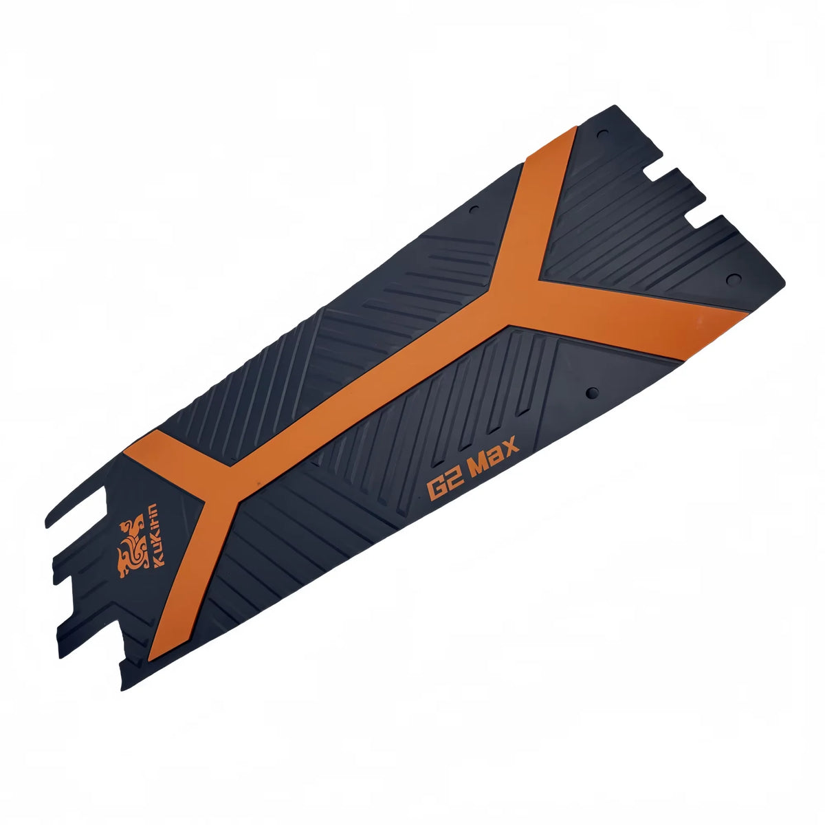 Grip de deck en caoutchouc noir et orange d'origine pour trottinette électrique