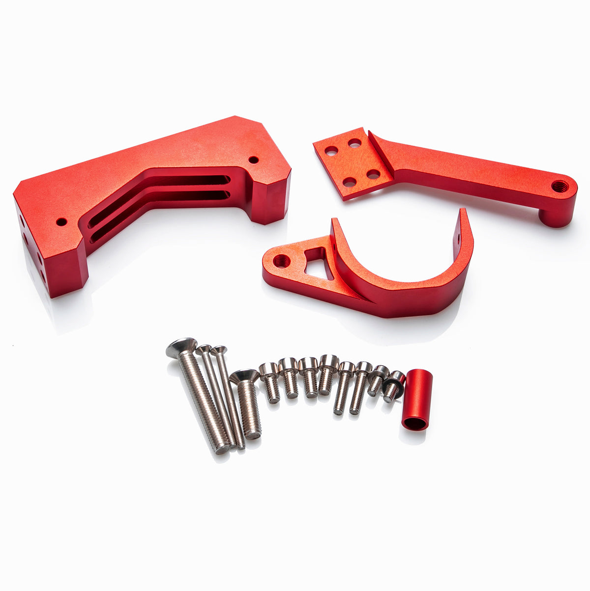 Kit de Fixation Amortisseur de Direction Rouge