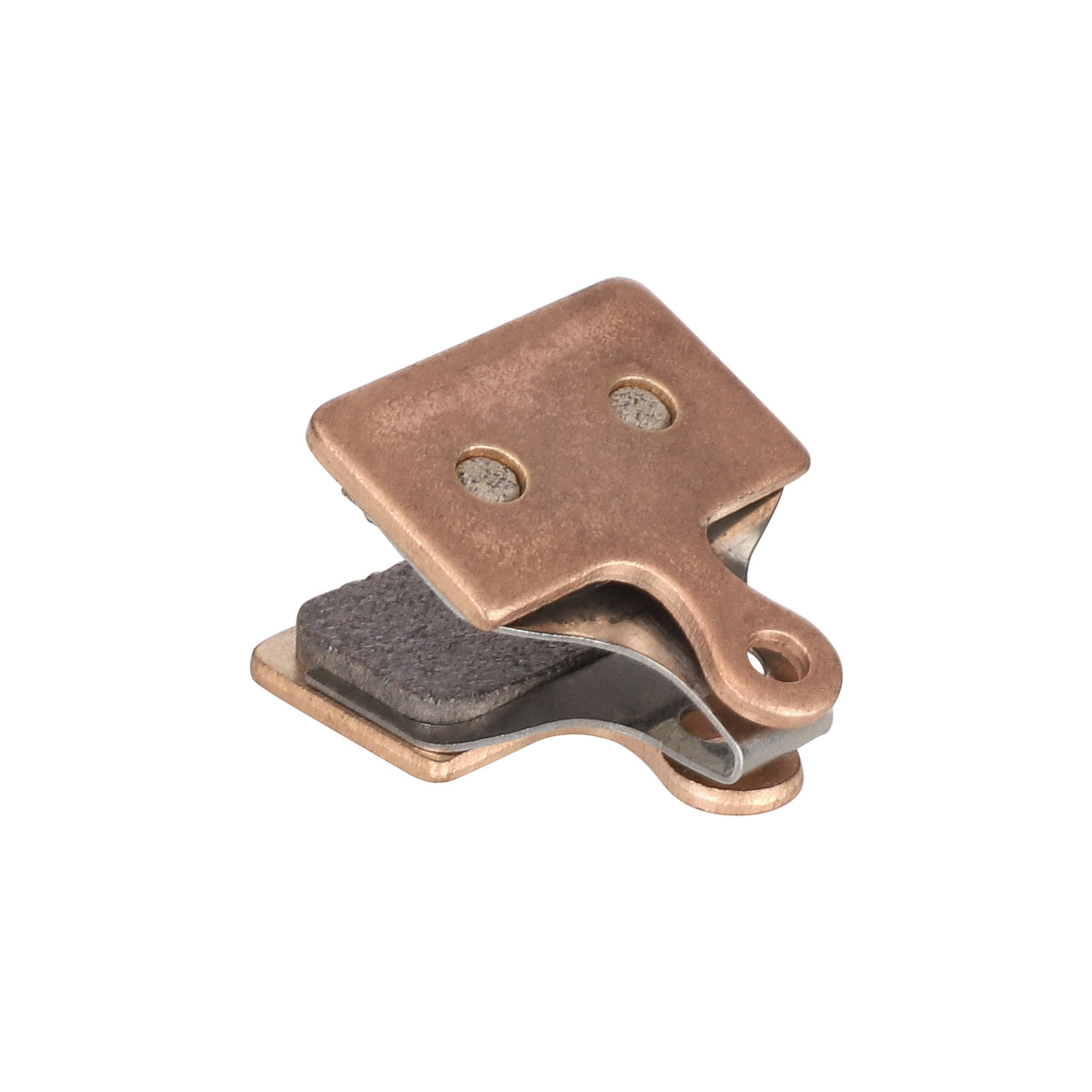Plaquettes de frein en métal fritté couleur or rose avec ressort