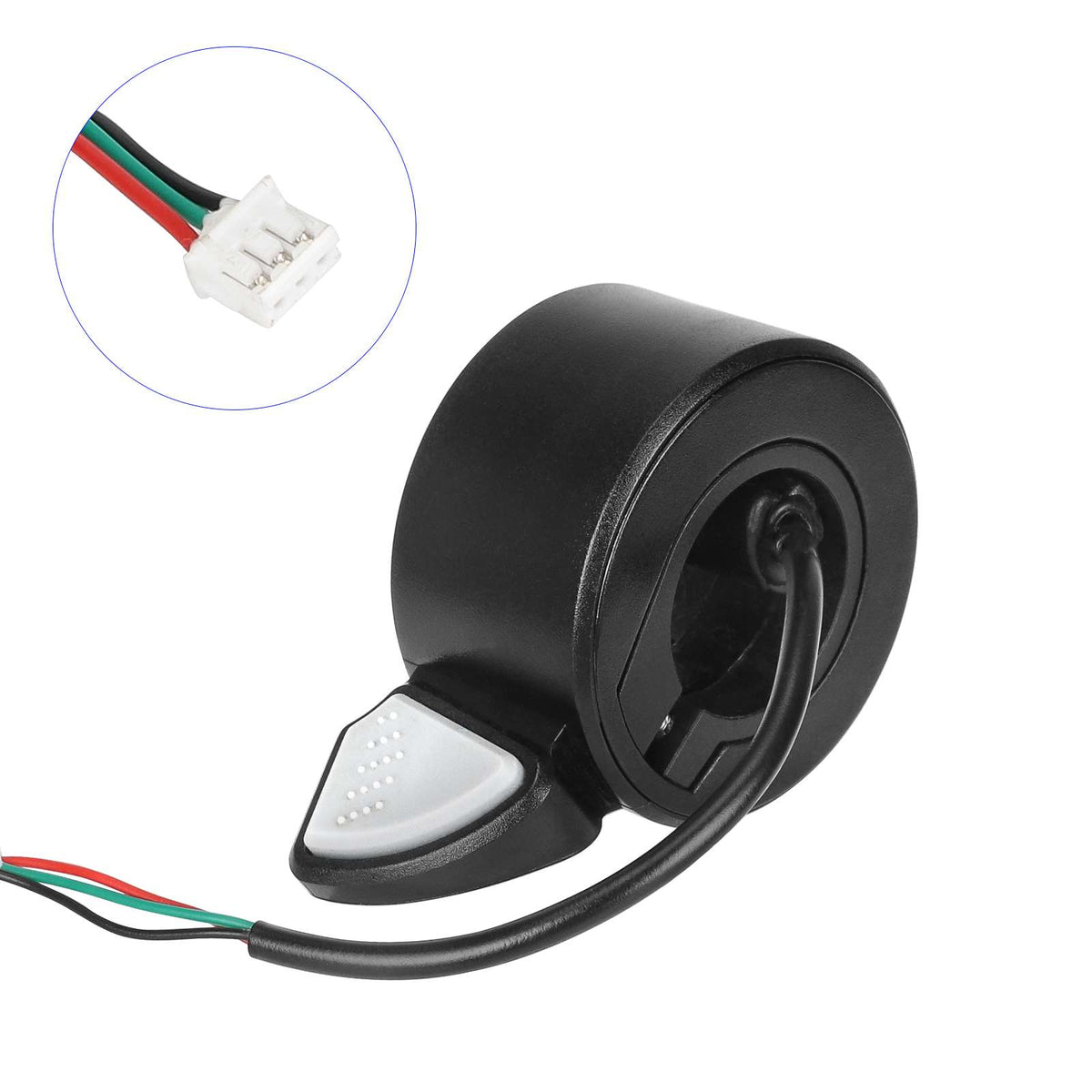 Gâchette de frein électrique gauche noire et grise avec connecteur 3 broches