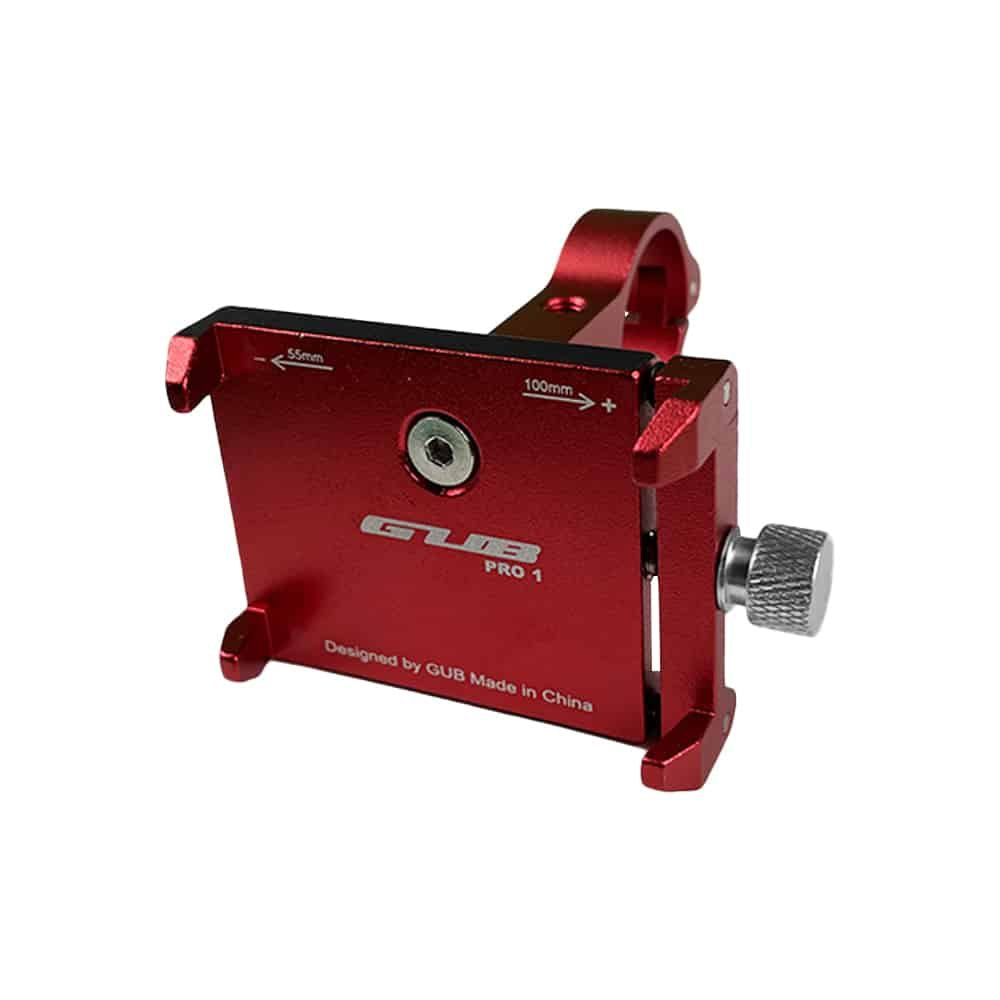 Support Téléphone GUB Pro 1 Rouge pour Trottinette Électrique