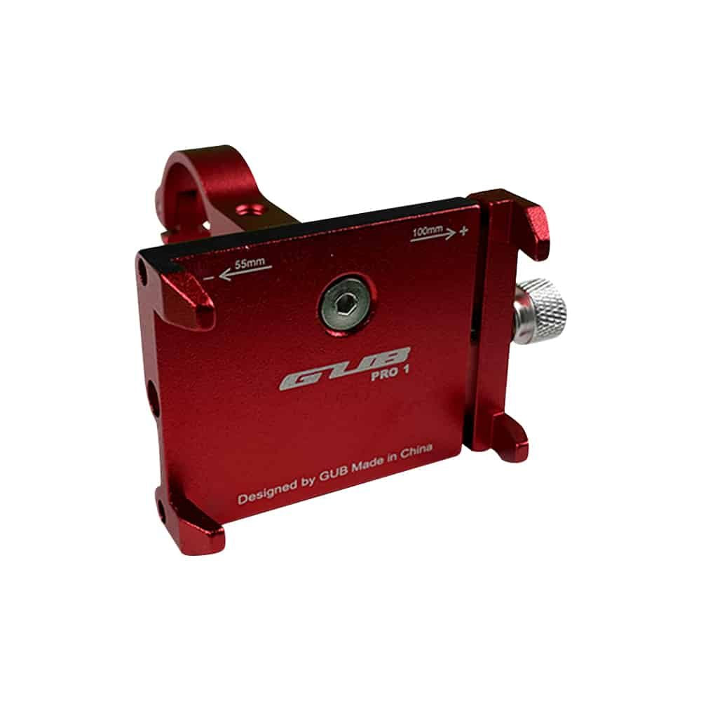 Support Téléphone GUB Pro 1 Rouge pour Trottinette Électrique