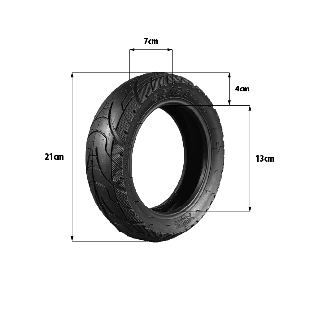Pneu 8.5x3.0 Renforcé Route Tubetype pour Trottinette Électrique