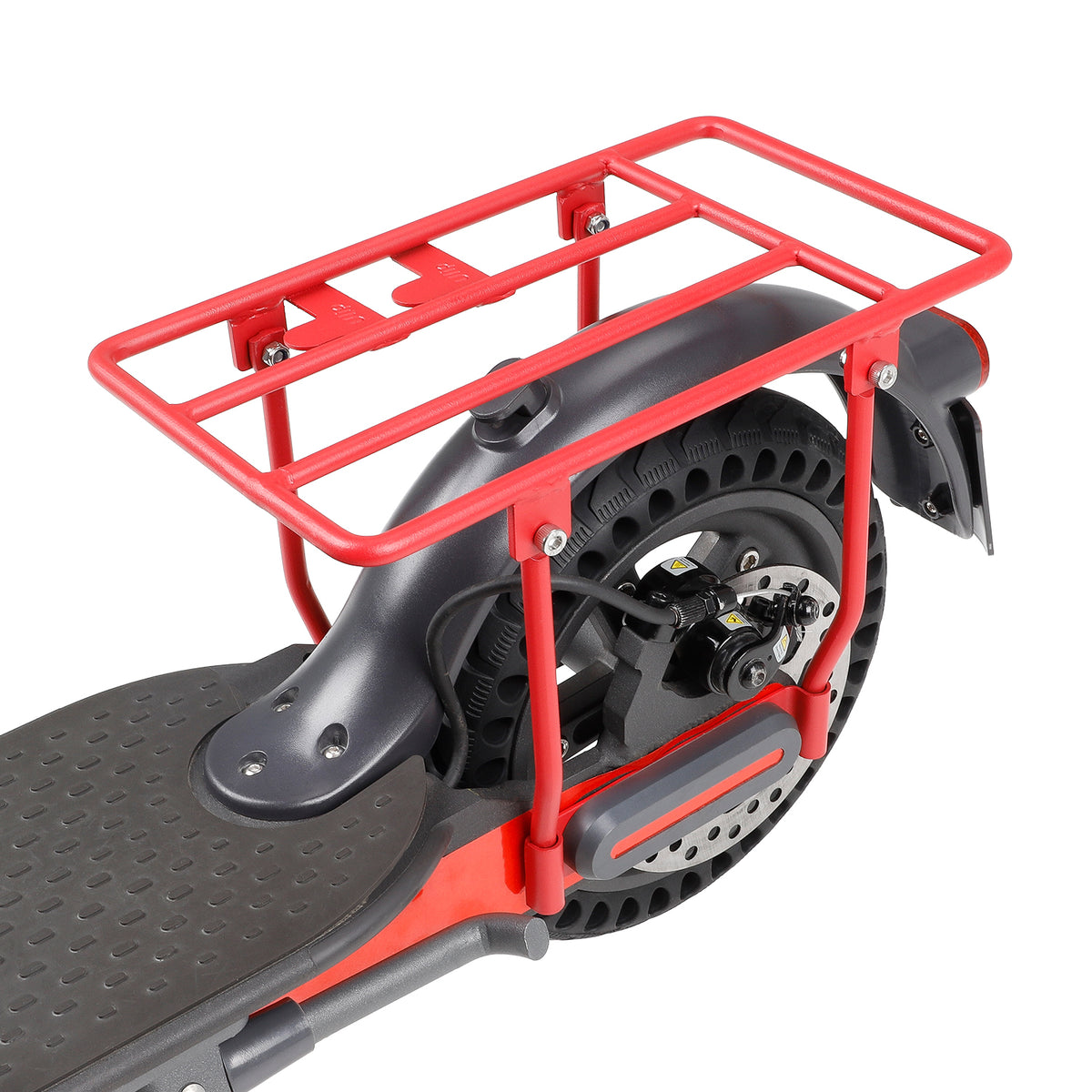 Porte-Bagages Pliable Arrière Rouge