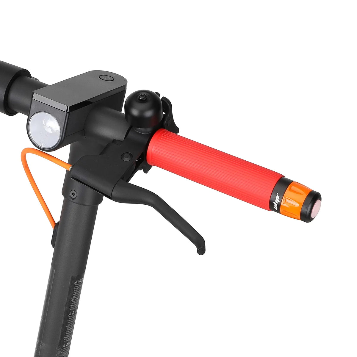 Embouts de Guidon avec Clignotants LED Rechargeables USB Noir et Orange, vue 6