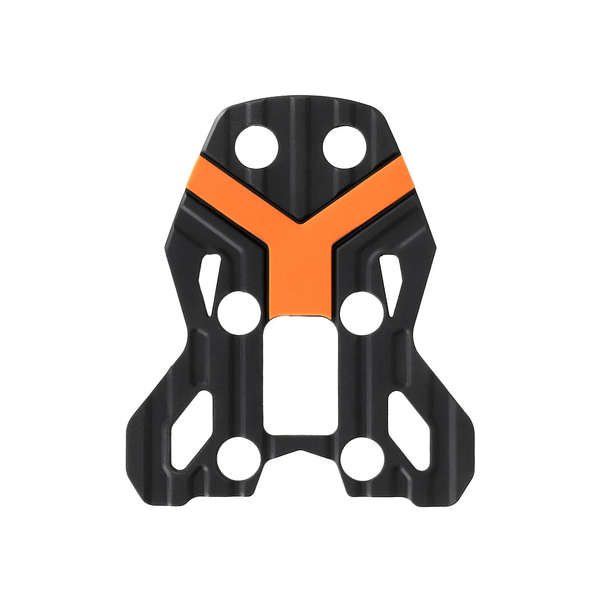 Grip en caoutchouc noir et orange pour cale-pied arrière de trottinette électrique