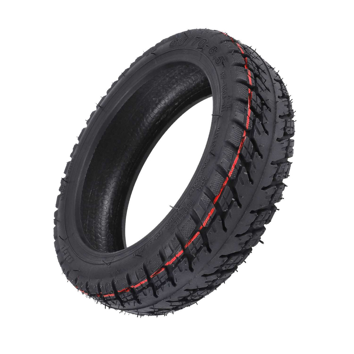 Pneu Tubeless Tout-Terrain 10 Pouces (60/70-6,5) et Chambre à Air Valve Coudée 90°, vue 6