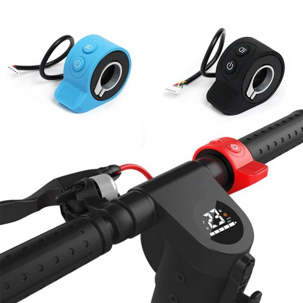 Gâchette d'Accélération Bleu avec Bouton d'Éclairage, vue 2