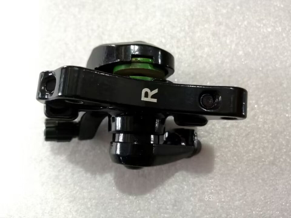 Étrier de frein arrière noir marqué de la lettre R pour trottinette électrique Dualtron