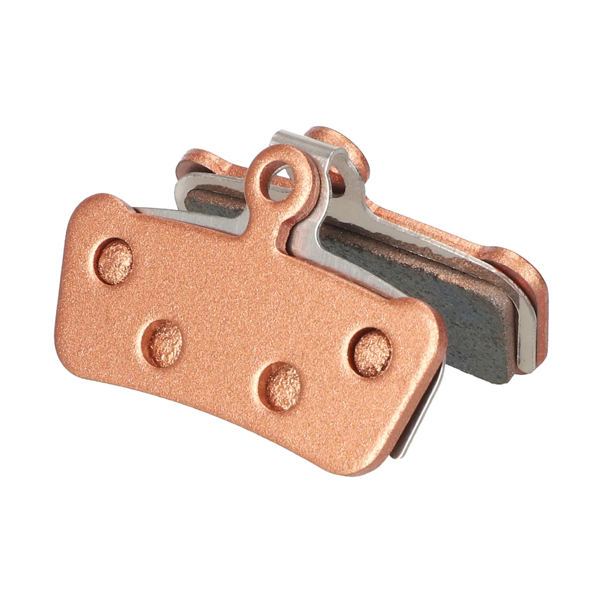 Paire de plaquettes de frein en métal fritté couleur bronze avec ressort d'écartement