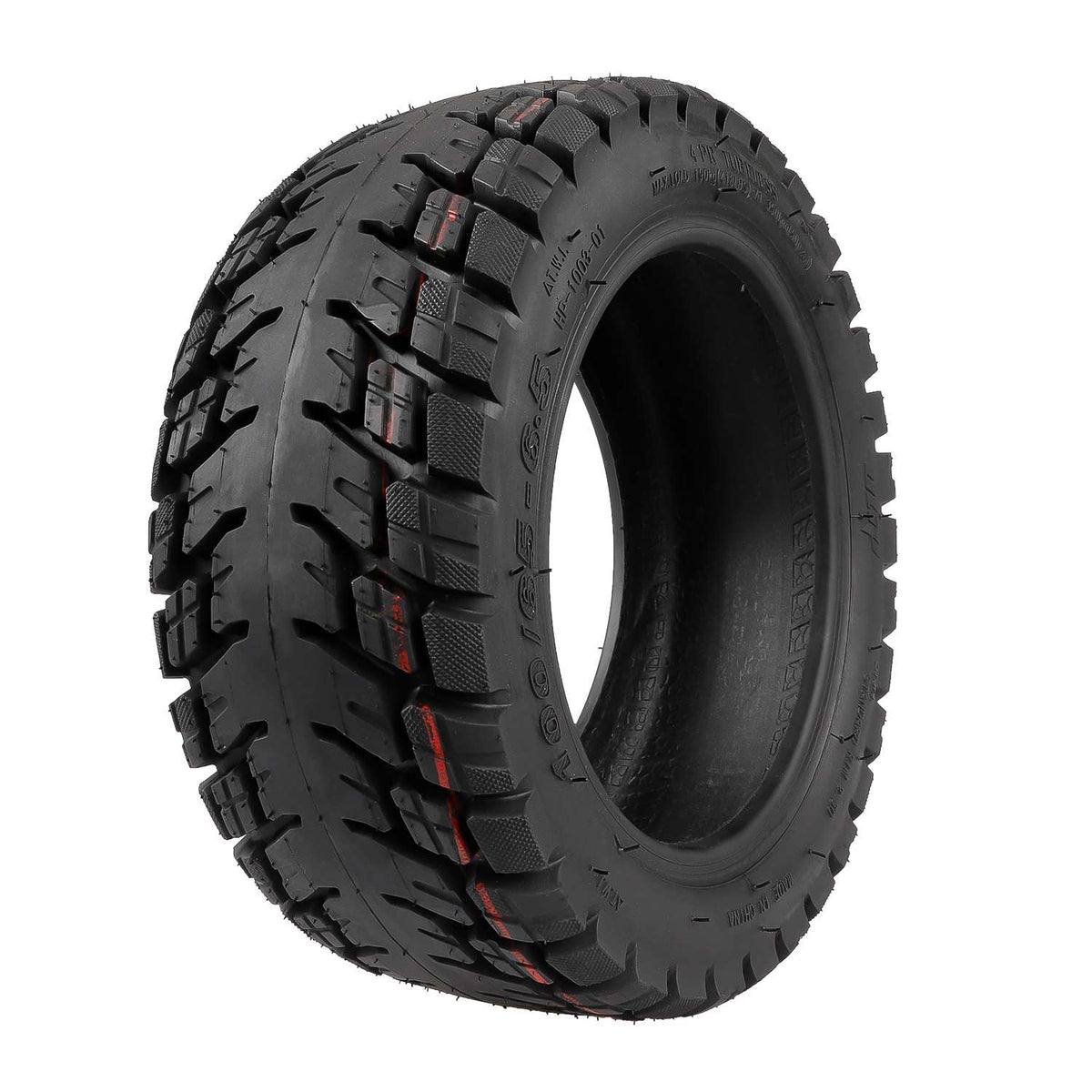 Pneu Tubeless Tout-Terrain 10 Pouces (100/65-6,5) avec Chambre à Air Valve Coudée 90°, vue 3