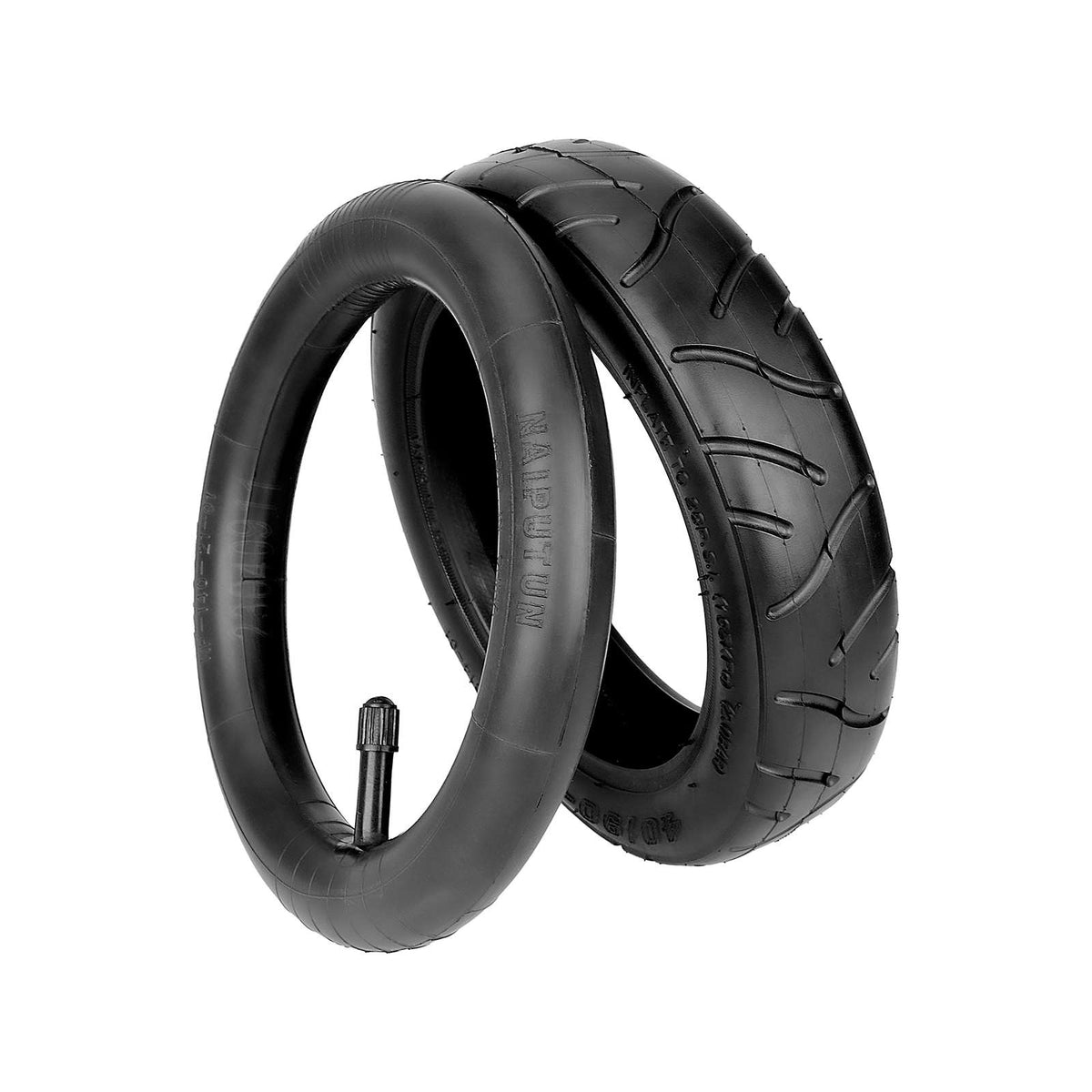 Ensemble pneu noir et chambre à air Naiputun 40/90-5 pour trottinette électrique