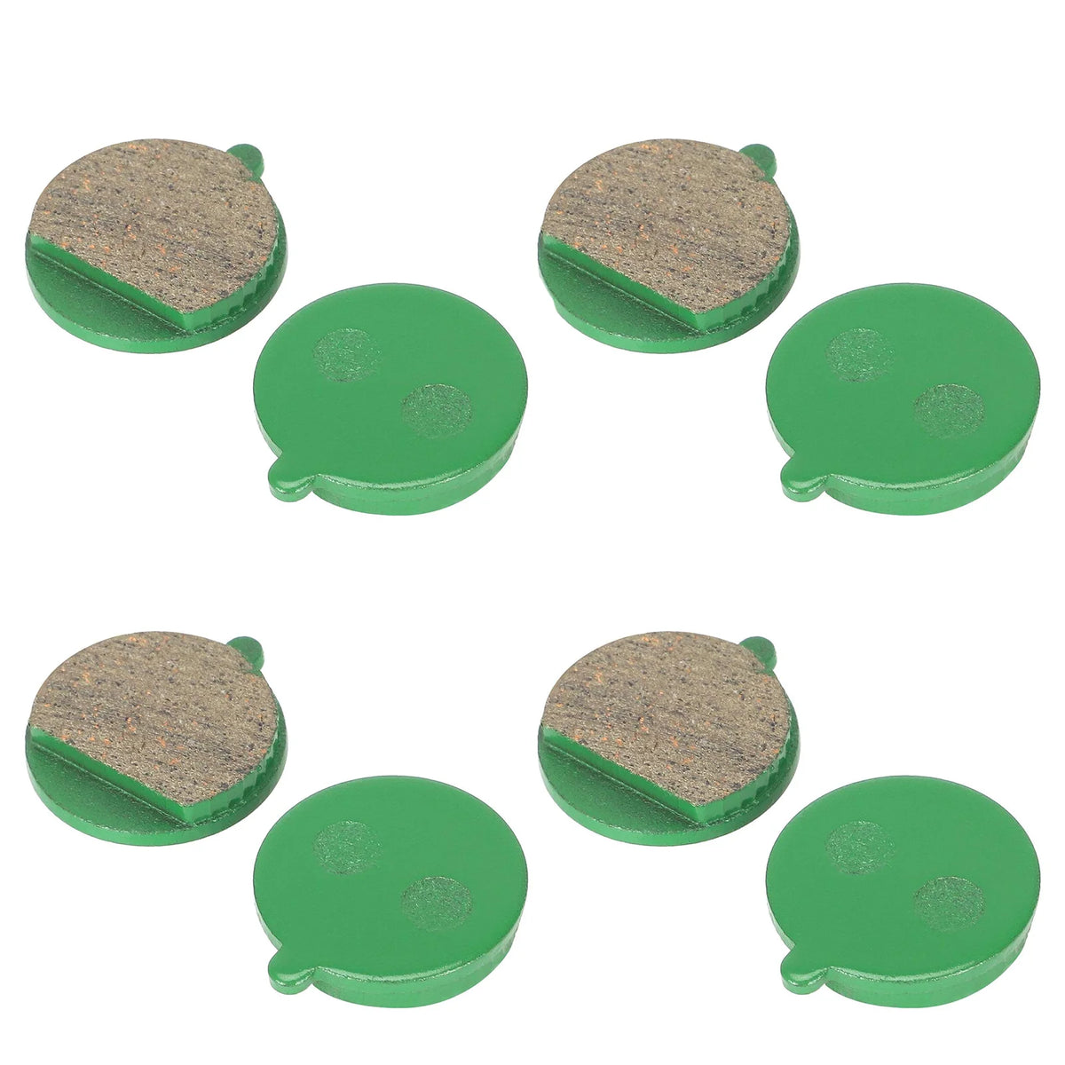 Lot de 4 paires de plaquettes de frein rondes céramique de couleur verte