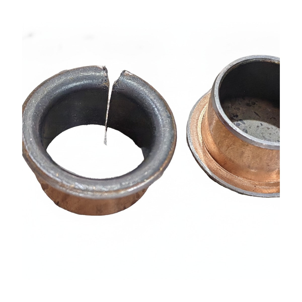 Deux bagues de glissement cylindriques cuivrées pour trottinette électrique