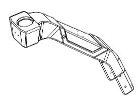 Bras de Fourche Supérieur Avant pour Trottinette Electrique Dualtron X