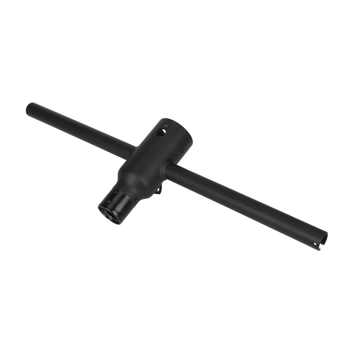 Guidon d'origine noir pour trottinette électrique isolé sur fond blanc