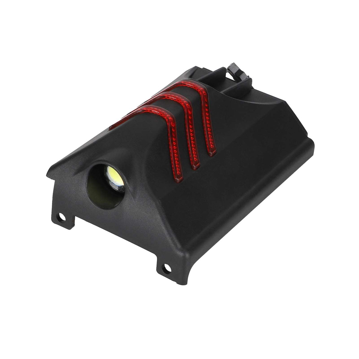 Carénage avant gauche noir avec éclairage LED intégré pour trottinette électrique
