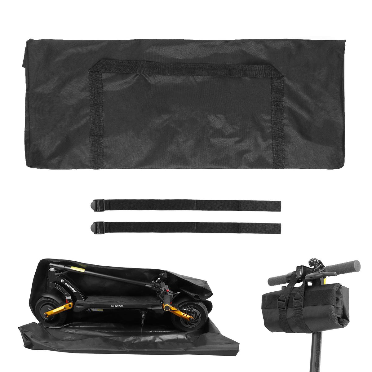 Sac de Transport Pliable Grand Format (125x53x25 cm) Noir, vue 3