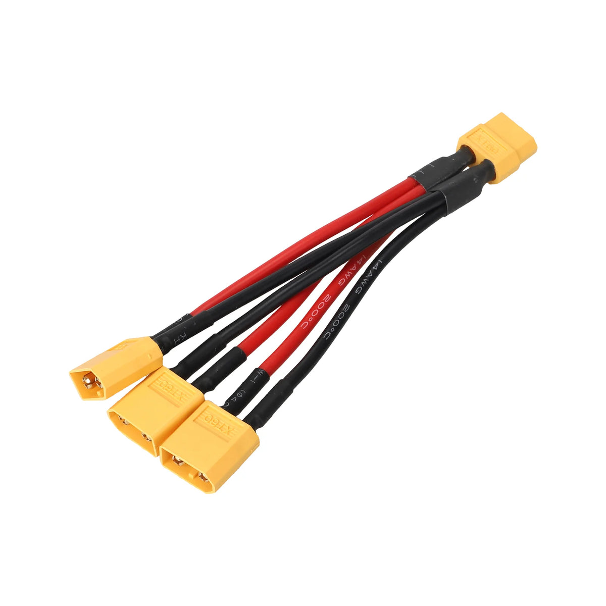 Câble adaptateur parallèle XT60 1 prise femelle vers 3 prises mâles 14 AWG